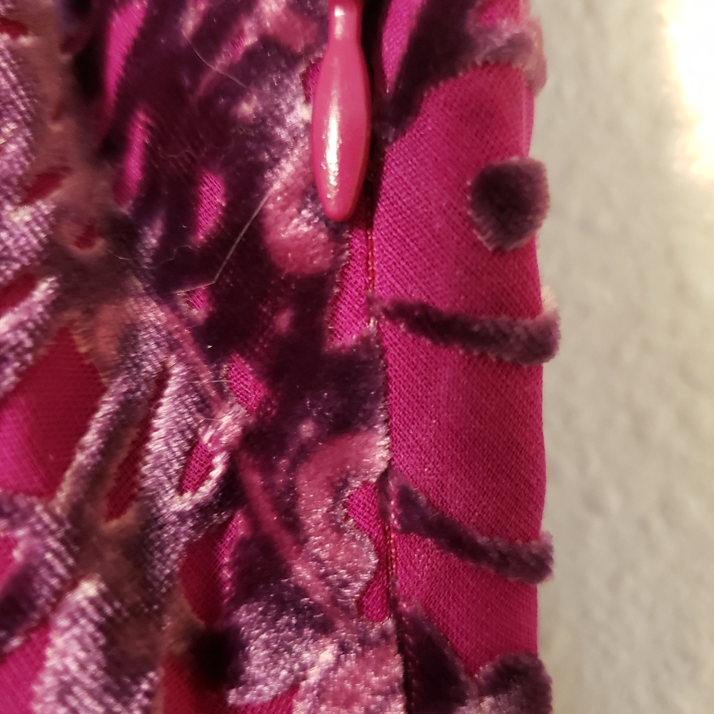 2OH THREADS & 2 HIPPIES MAXI DRESS SOFT SILK RAYLON PINK PURPLE FUCHSIA SIZE XS - Picture 4 of 4